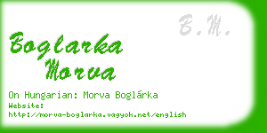 boglarka morva business card
